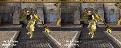 Wonder Woman in gold armor